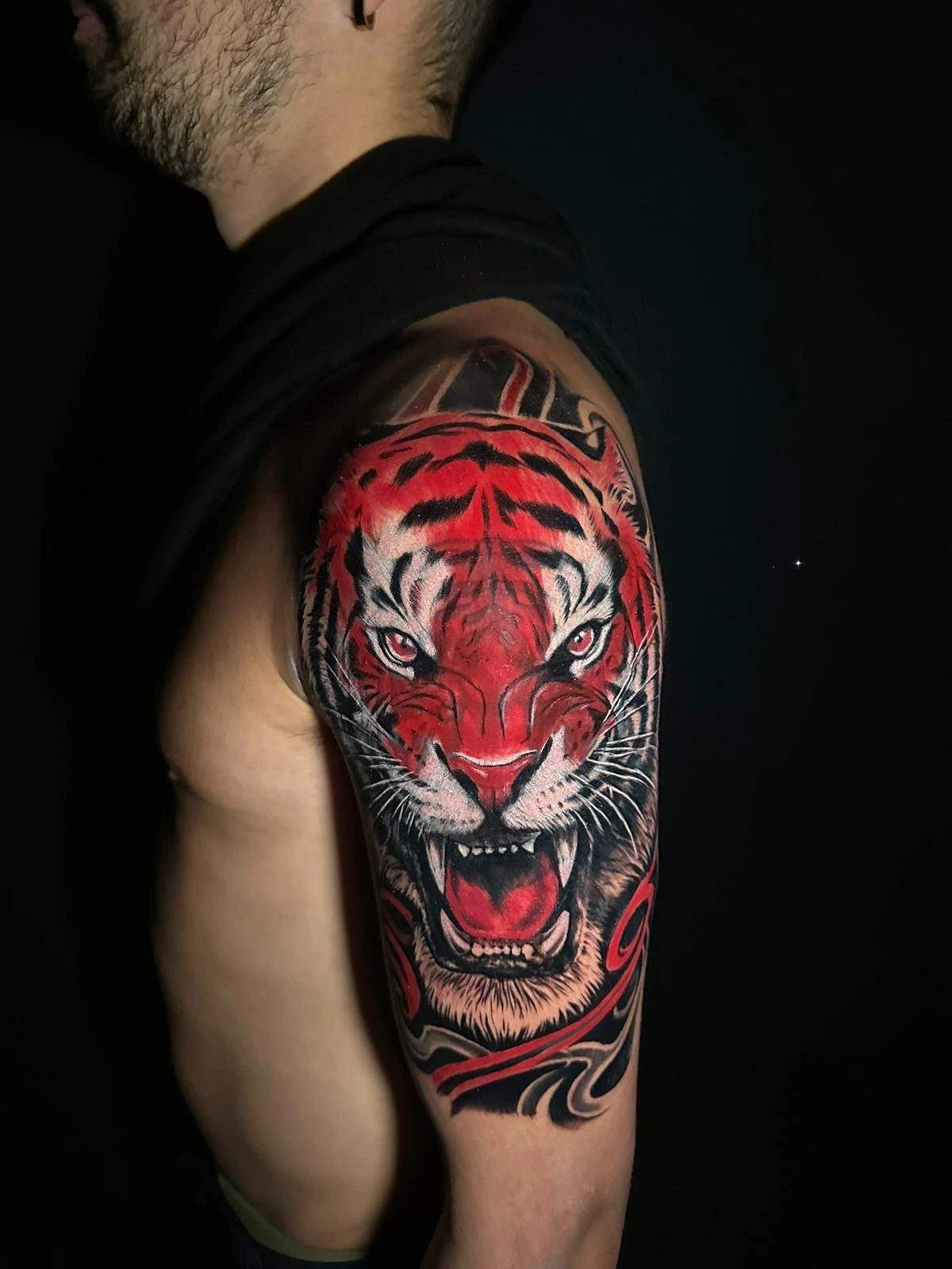 red tiger detail